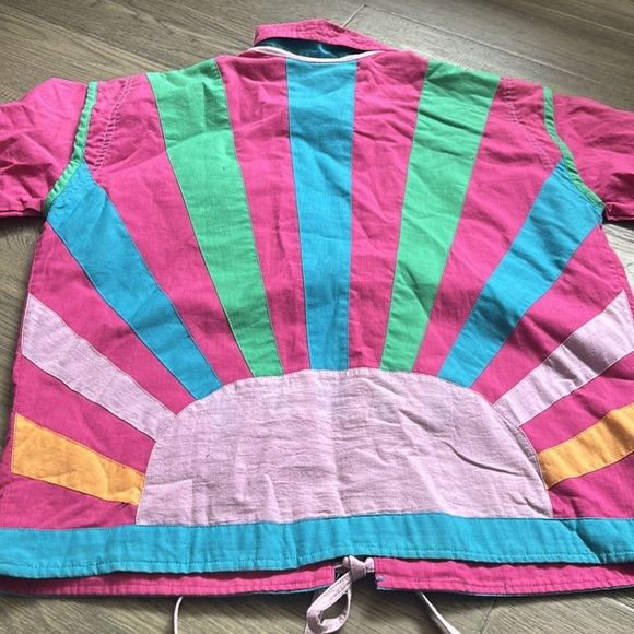 Zanit Planet | Vintage Multicolour Cardigan Jacket With Ties Size Small/Medium - Picture 10 of 11